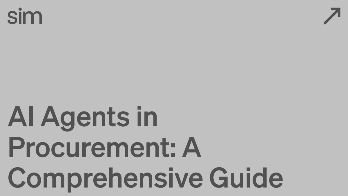 AI Agents in Procurement: A Comprehensive Guide